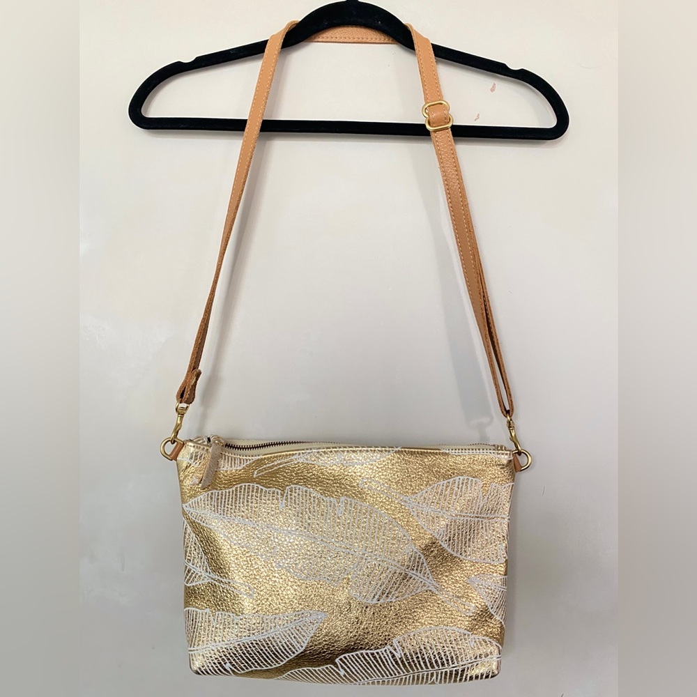 Jana Lam x Umbrella Collective Limited Edition Gold Leather Mini Hobo Bag